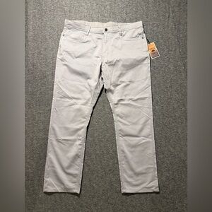 Copper & Oak Flex Comfort Performance Pants Mens 38x30 gray Straight 5 Pocket